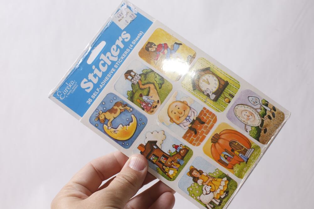 Sealed Eureka Nursery Rhymes Stickers with Retro Illustrations ~ 260608-WH 1259